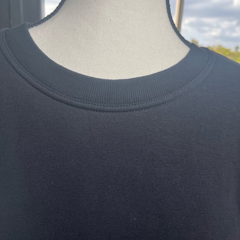 ANTHROPOLOGIE DAILY PRACTICE LONG SLEEVE RELAXED MINI DRESS BLACK SIZE M NWT - Picture 14 of 15